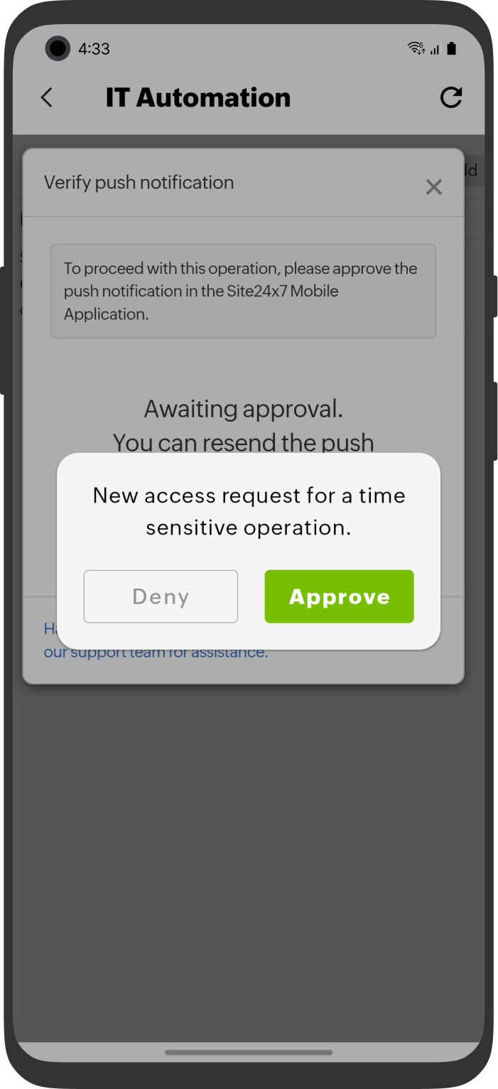 IT Automation Confirmation