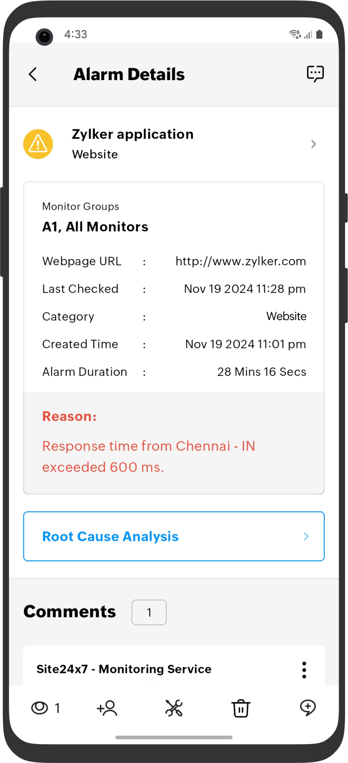 Android Alarms Details Android Alarms Details