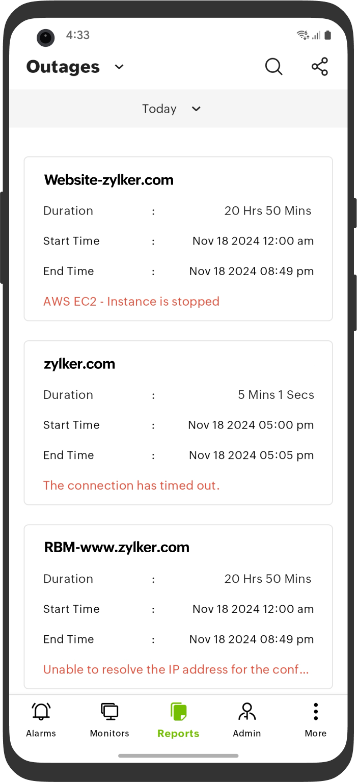 Outages Outages