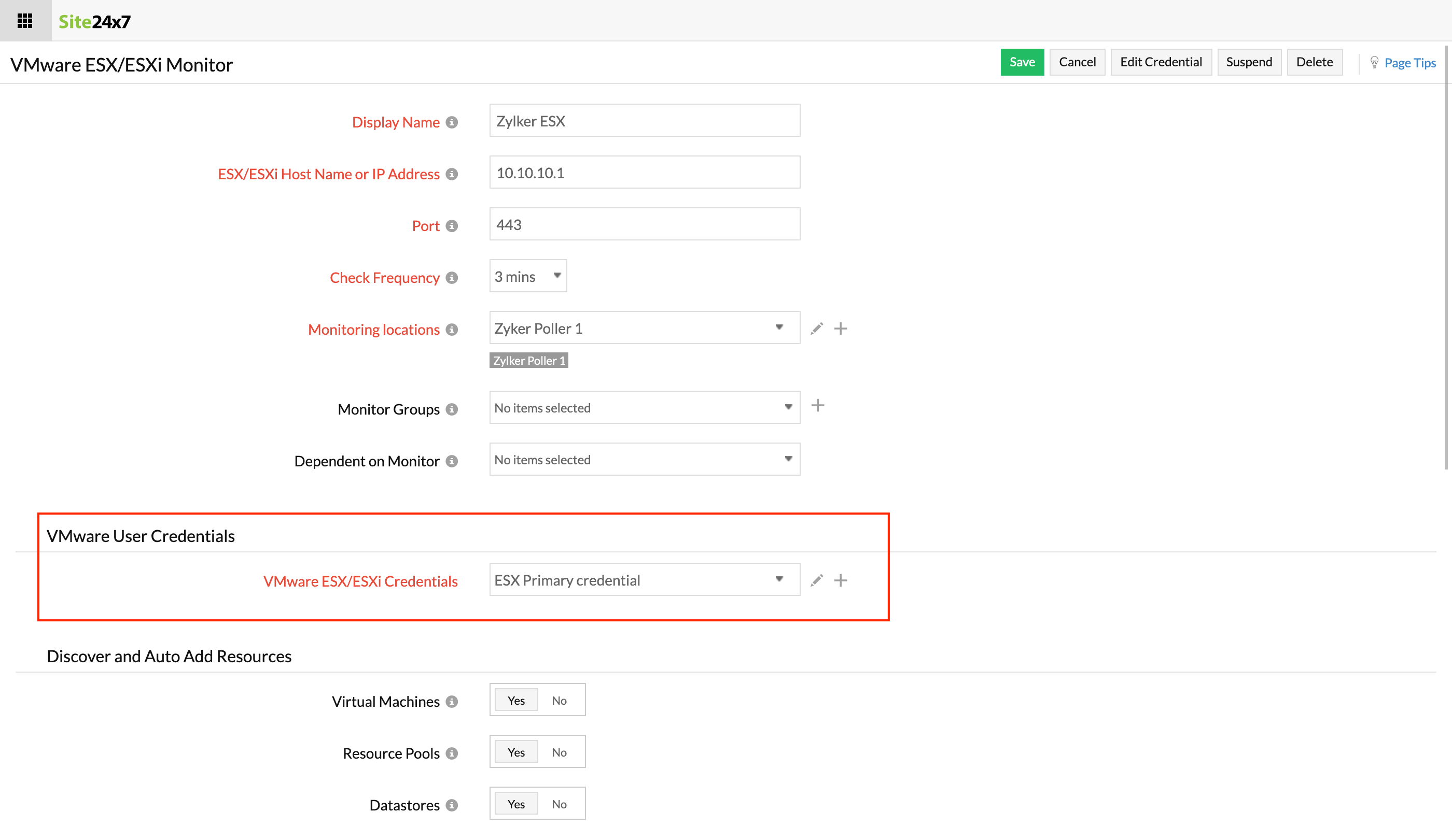 associate-credential-profile Associate a credential profile with a monitor