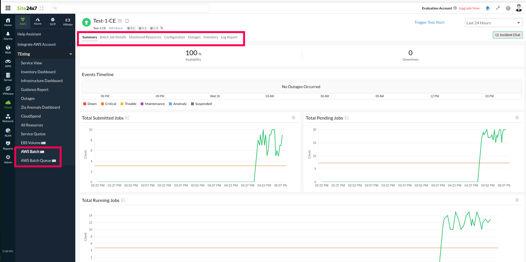 aws-batch-integration aws batch monitoring