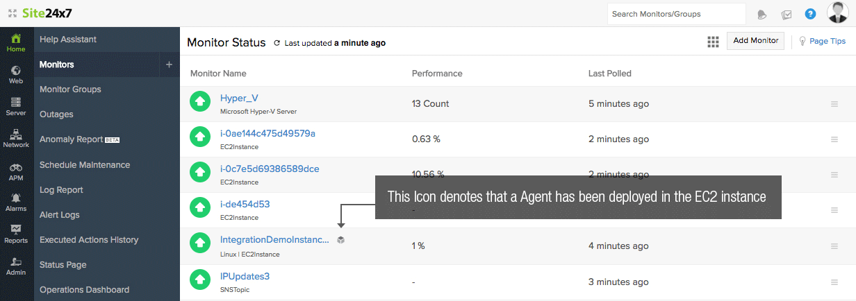 Monitor Status Page Monitor Status Page