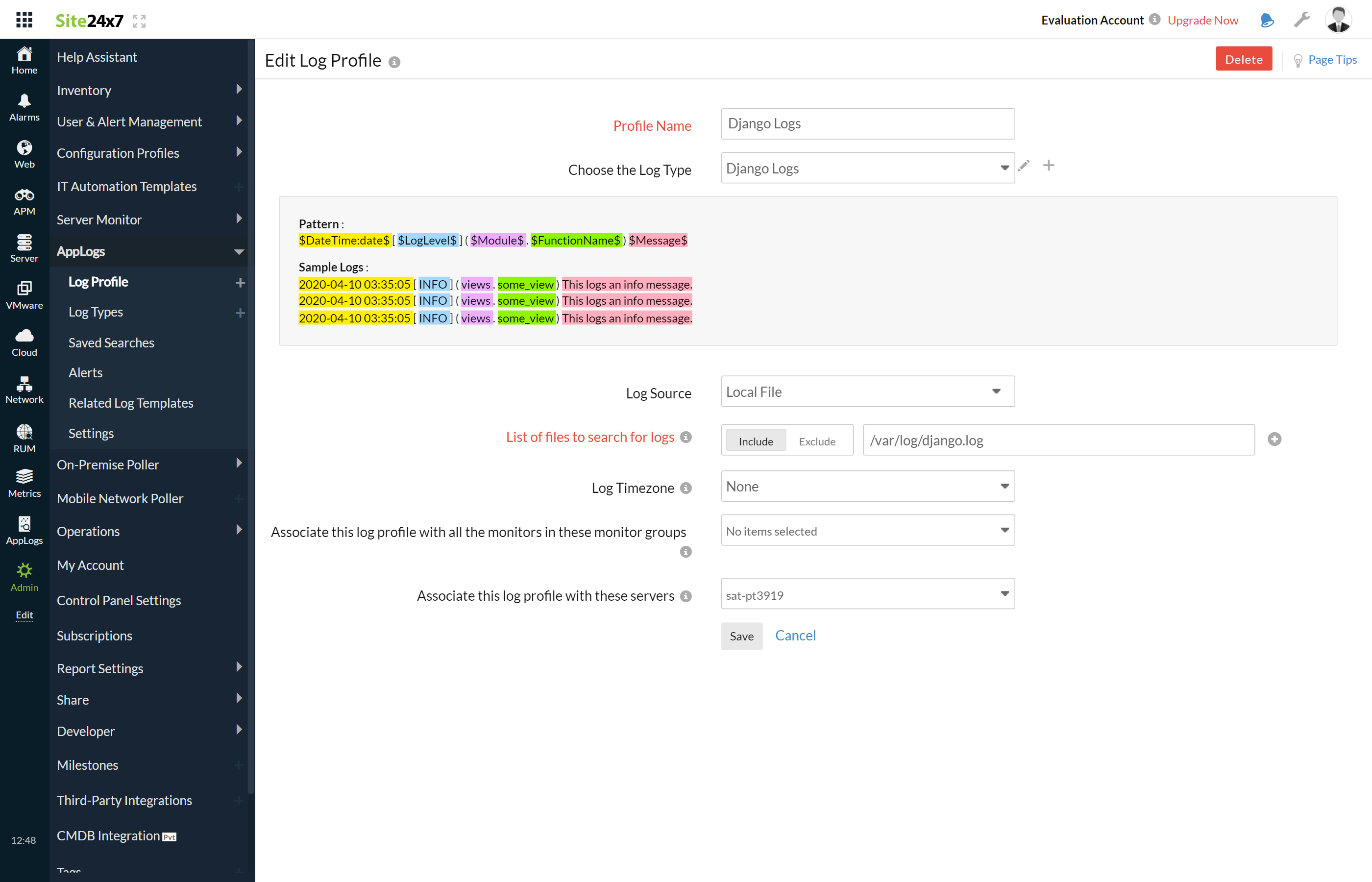 django-edit-log-profile django edit log profile