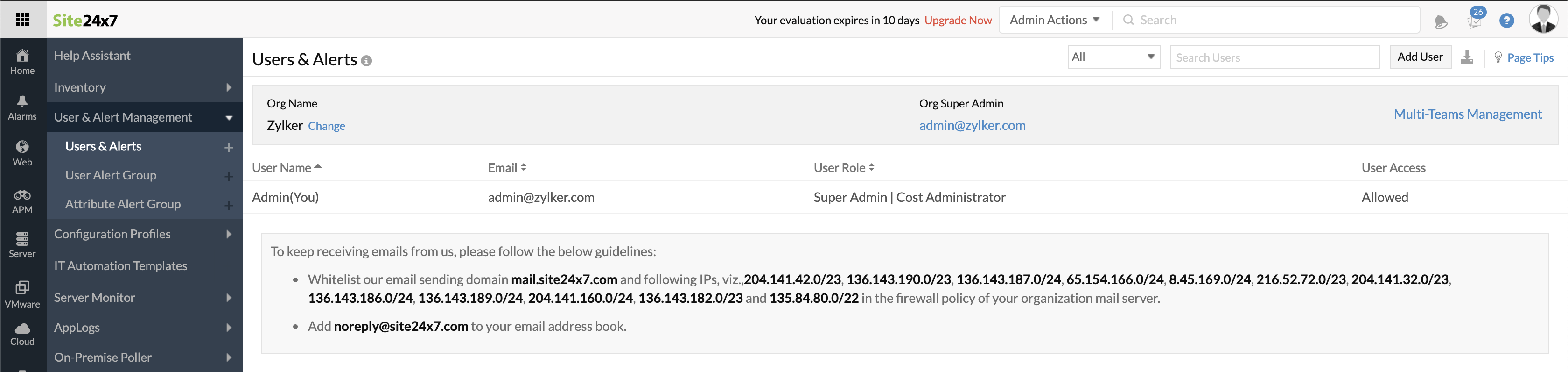 enable-teams-management-site24x7