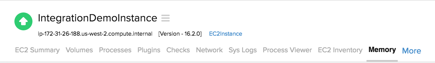 Integrated EC2 instance monitor UI Integrated EC2 instance monitor UI