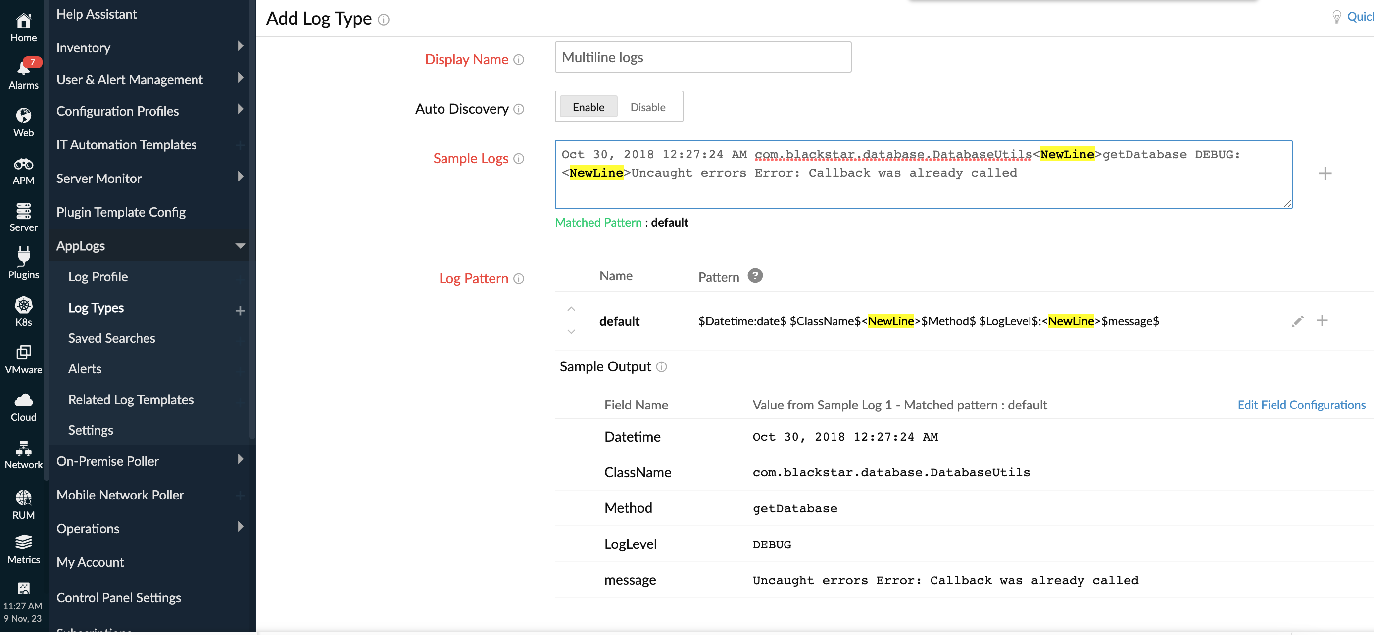 multiline-sample-logs Multiline logs