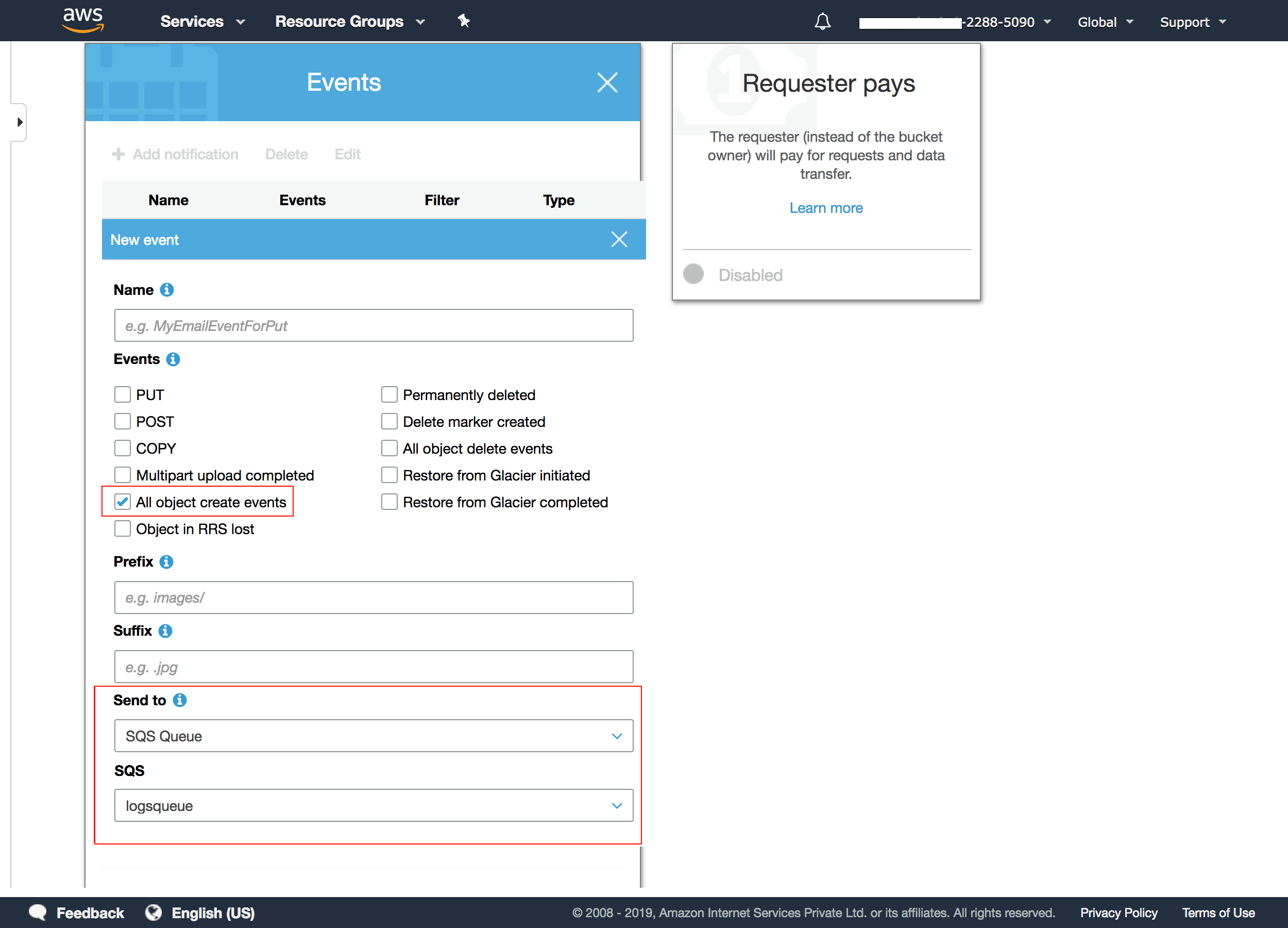 object-created-event Create event