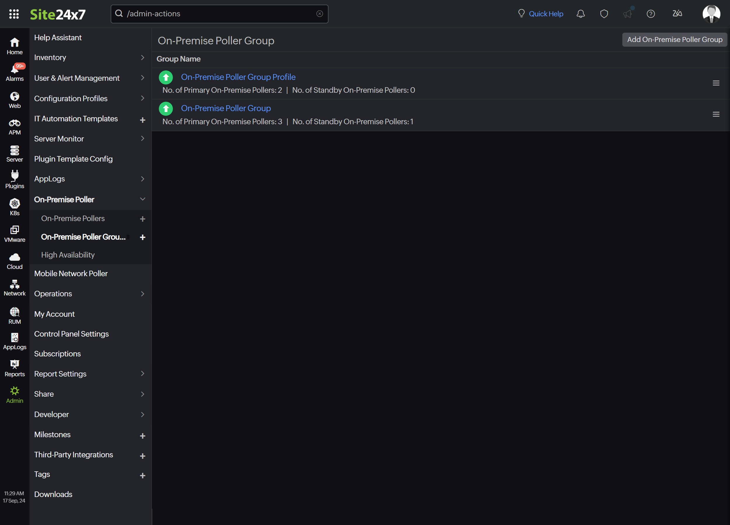 on-premise-poller-group-list On-Premise Poller Group list