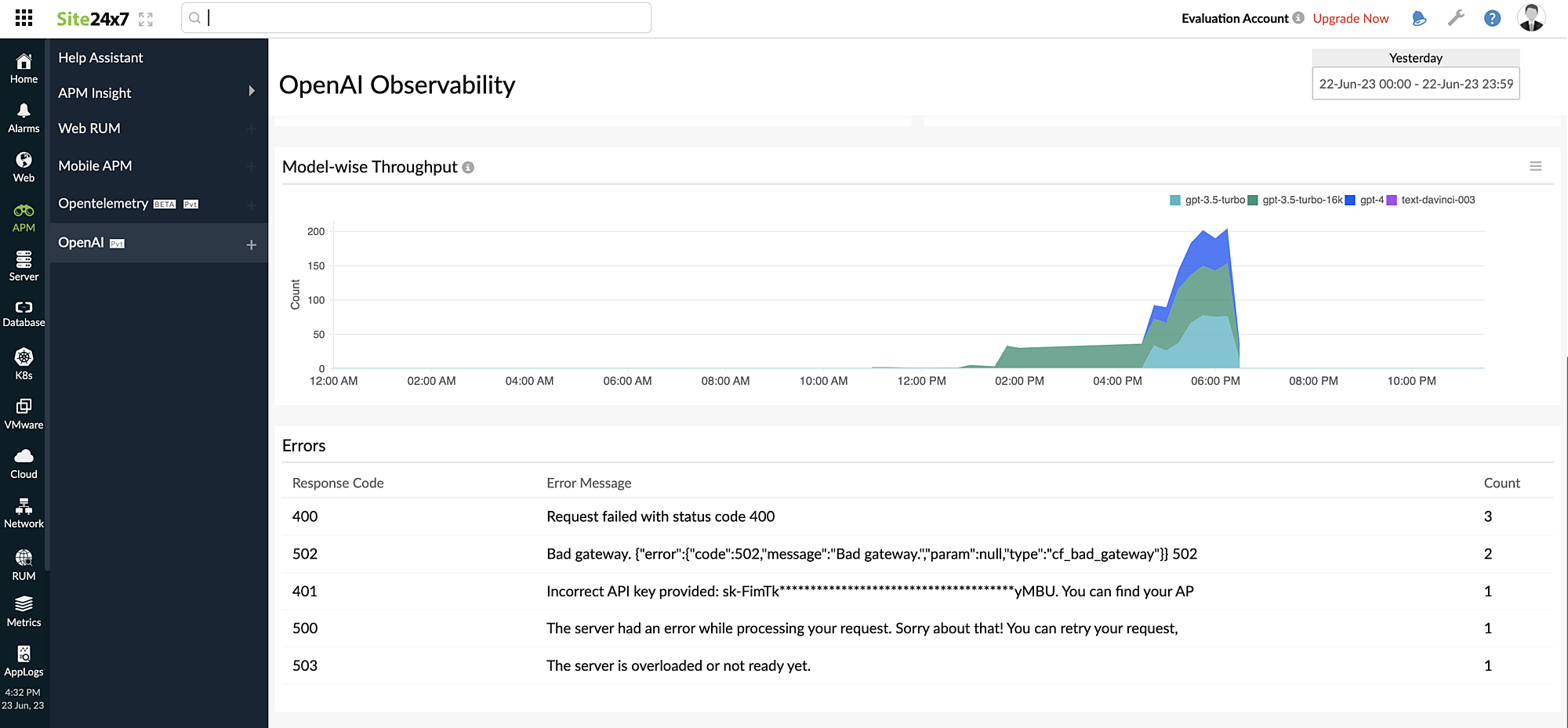 openai-metrics Metrics of OpenAI