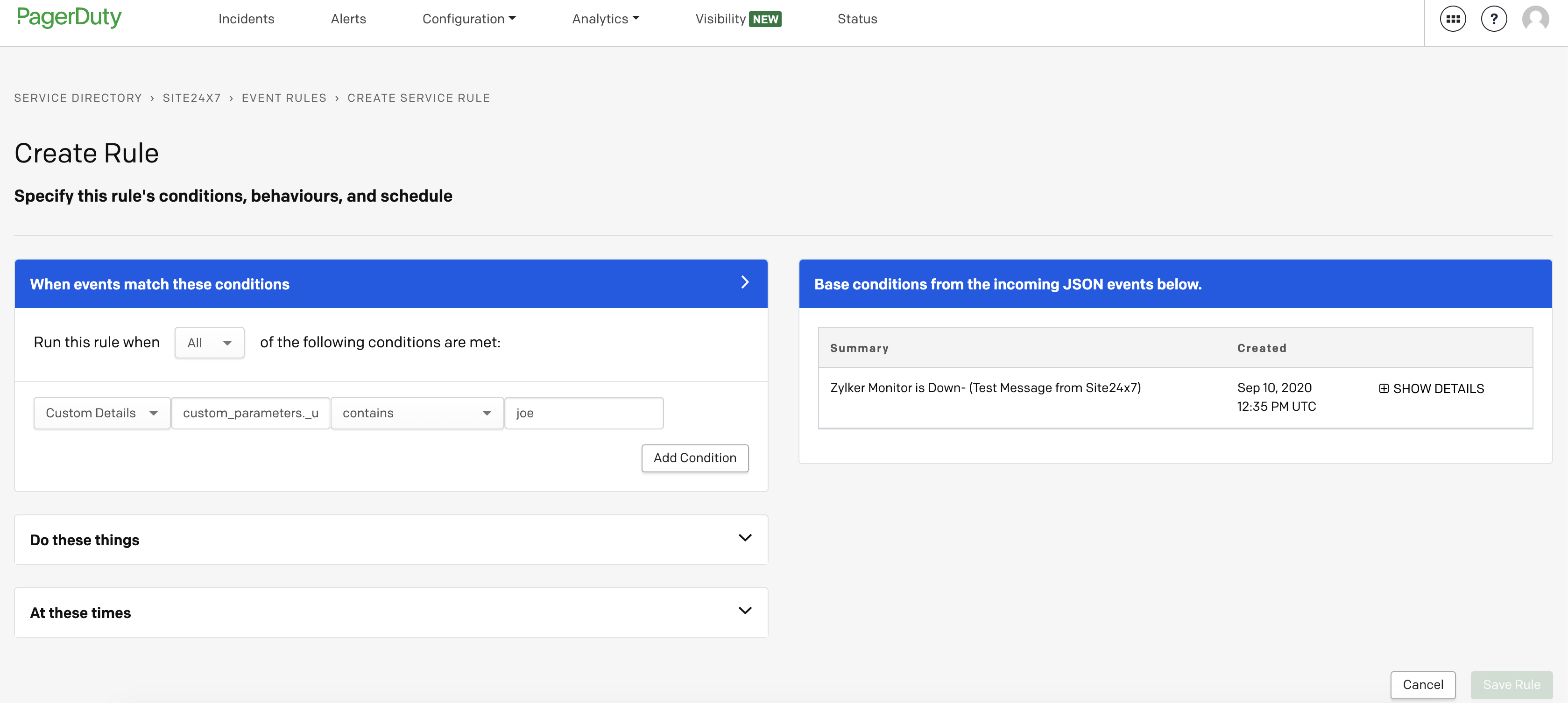 pagerduty-event-rules create pagerduty event rules
