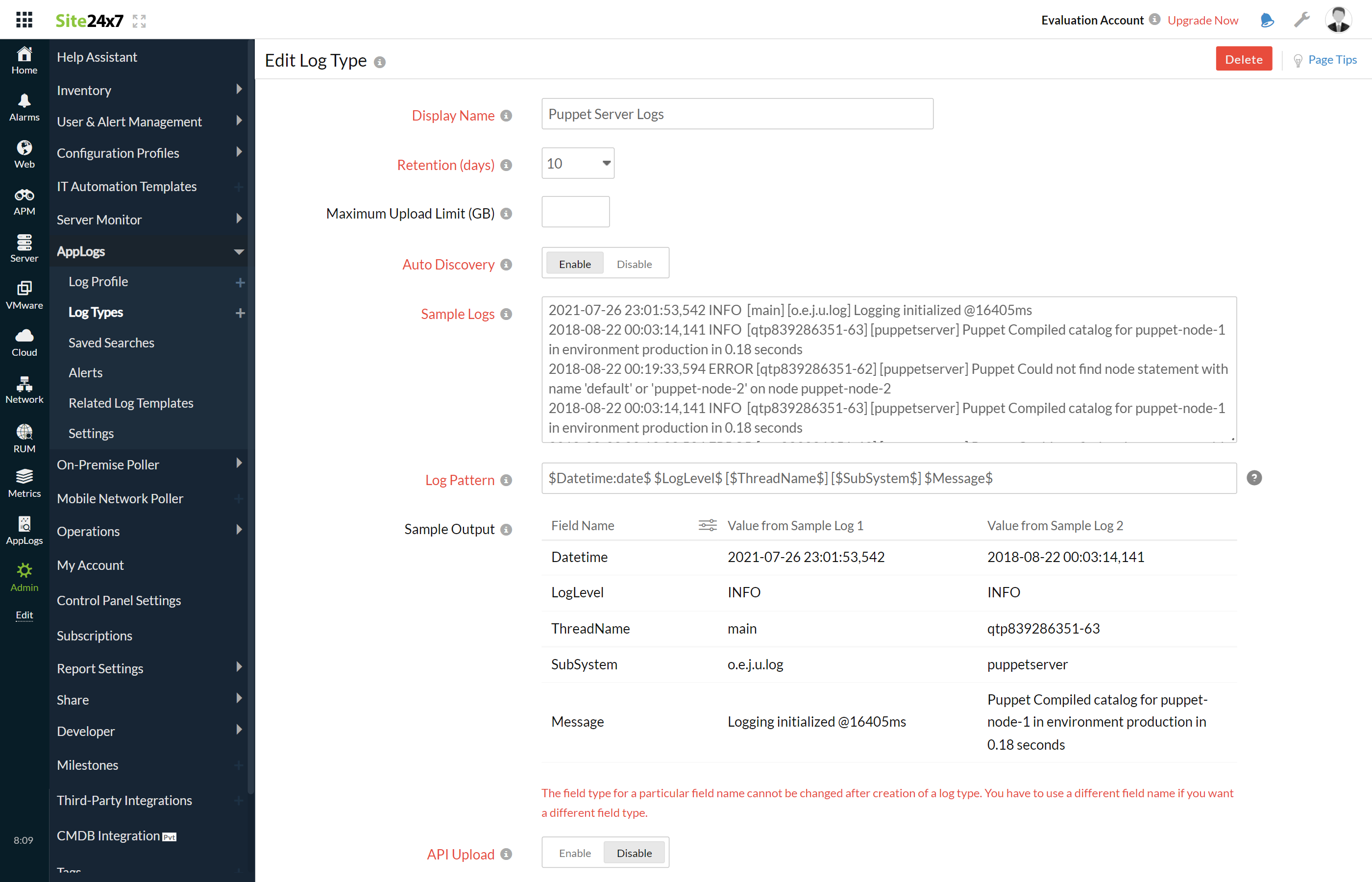 puppet-server-log-type puppet-server-log-type
