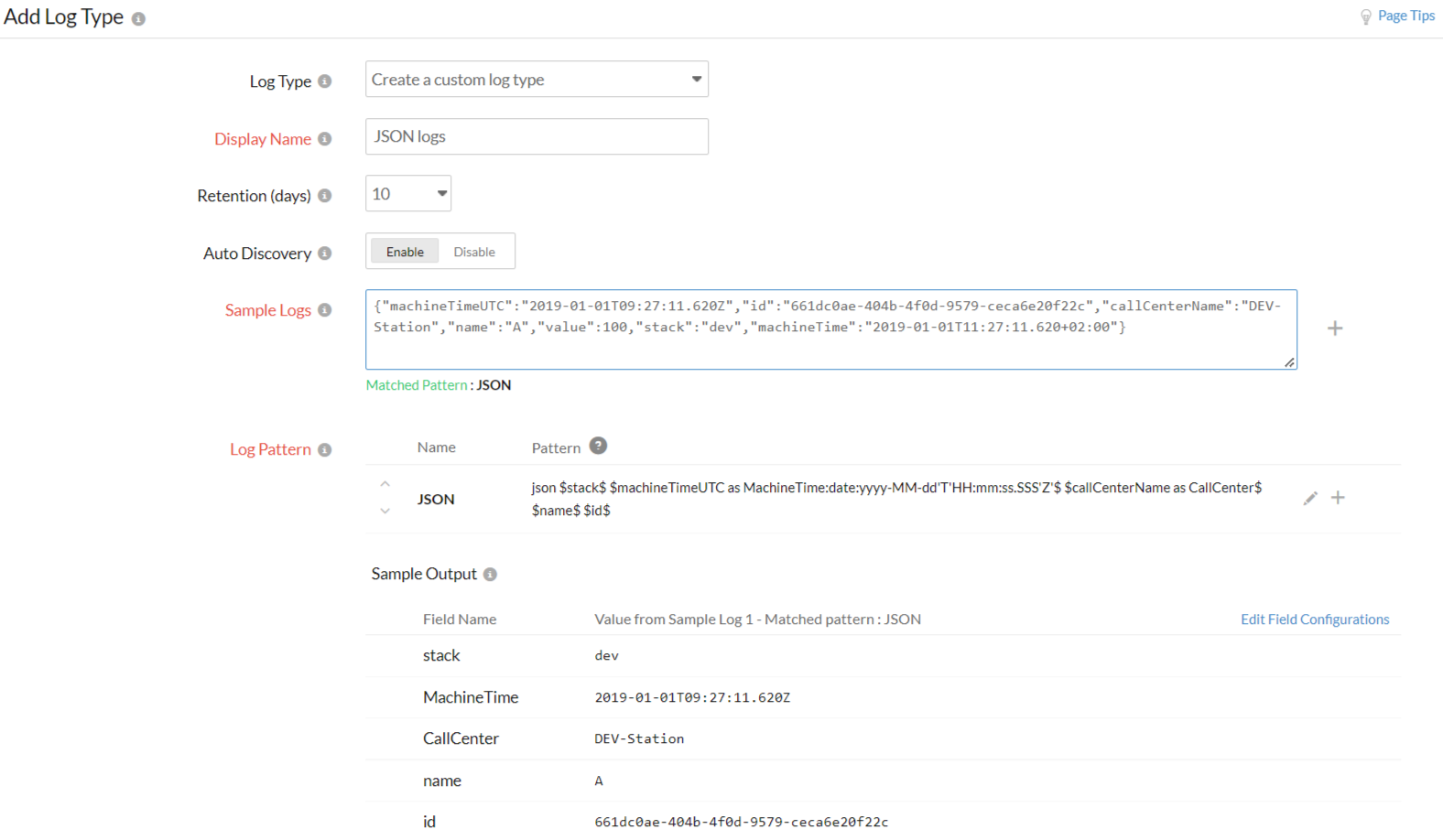 singleline-json