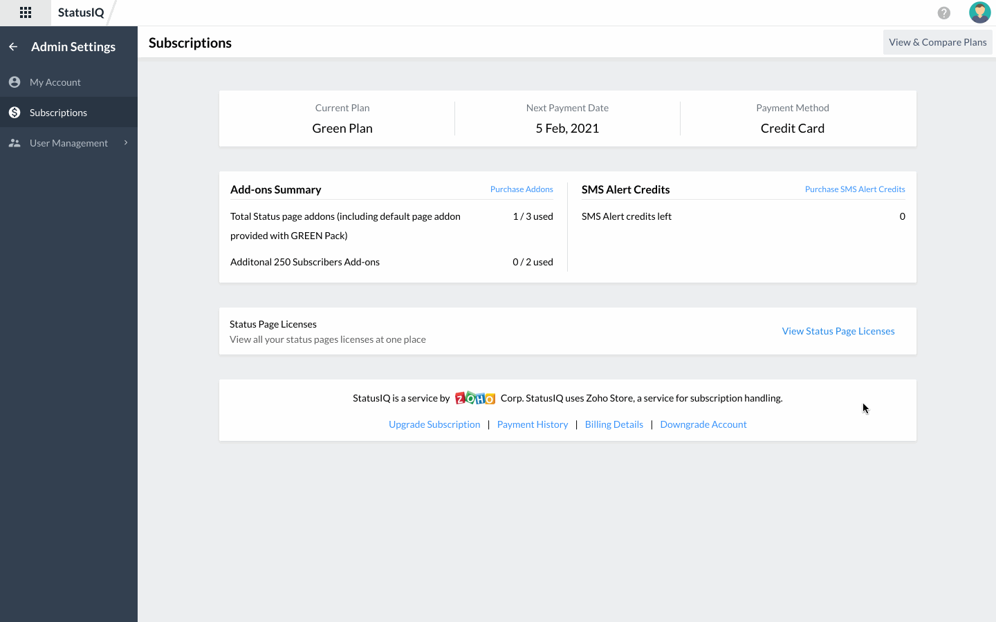 apply-license-flow Get to know how to apply license to a status page