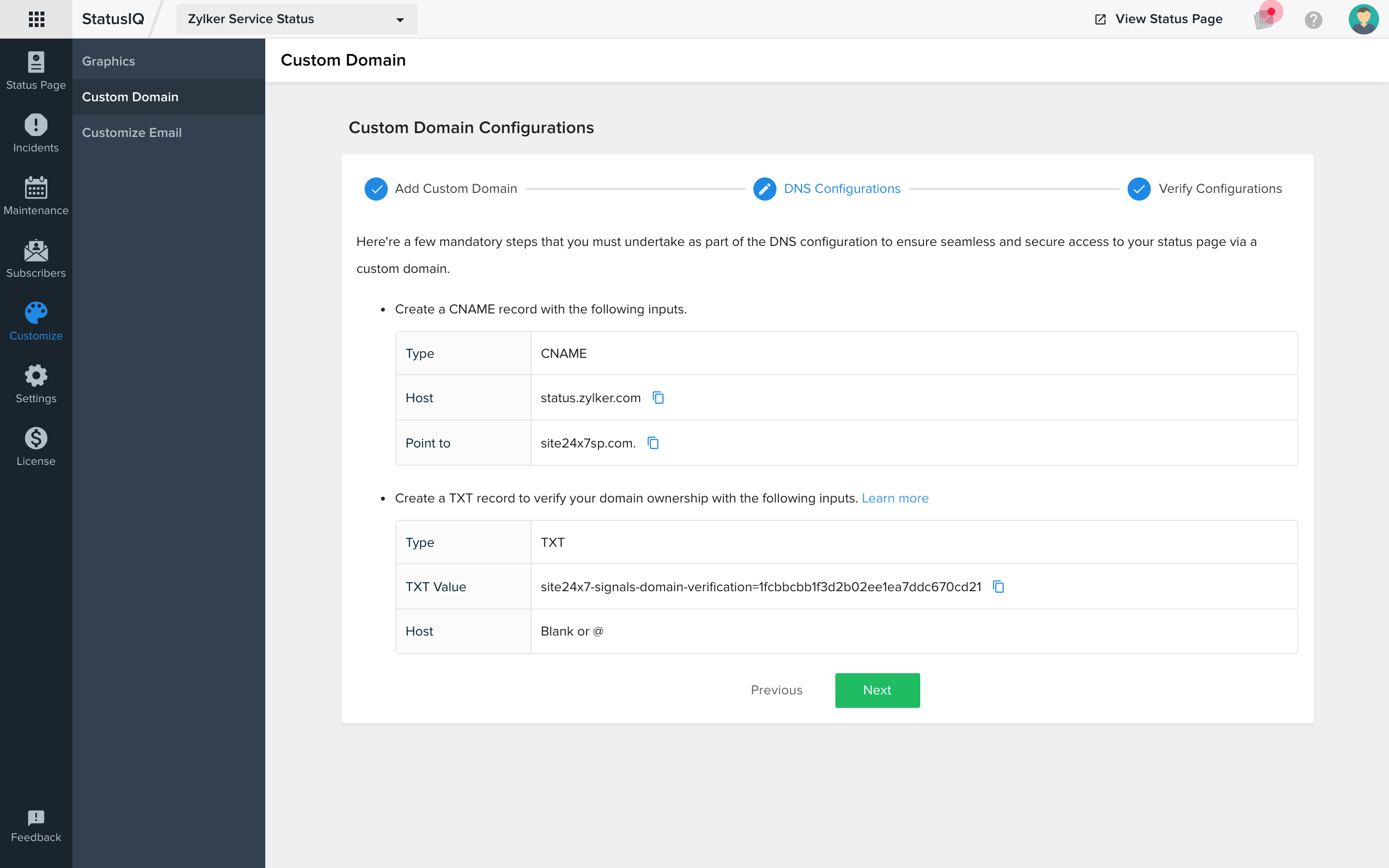 custom-domain-dns-configurations Learn about custom domain dns configurations