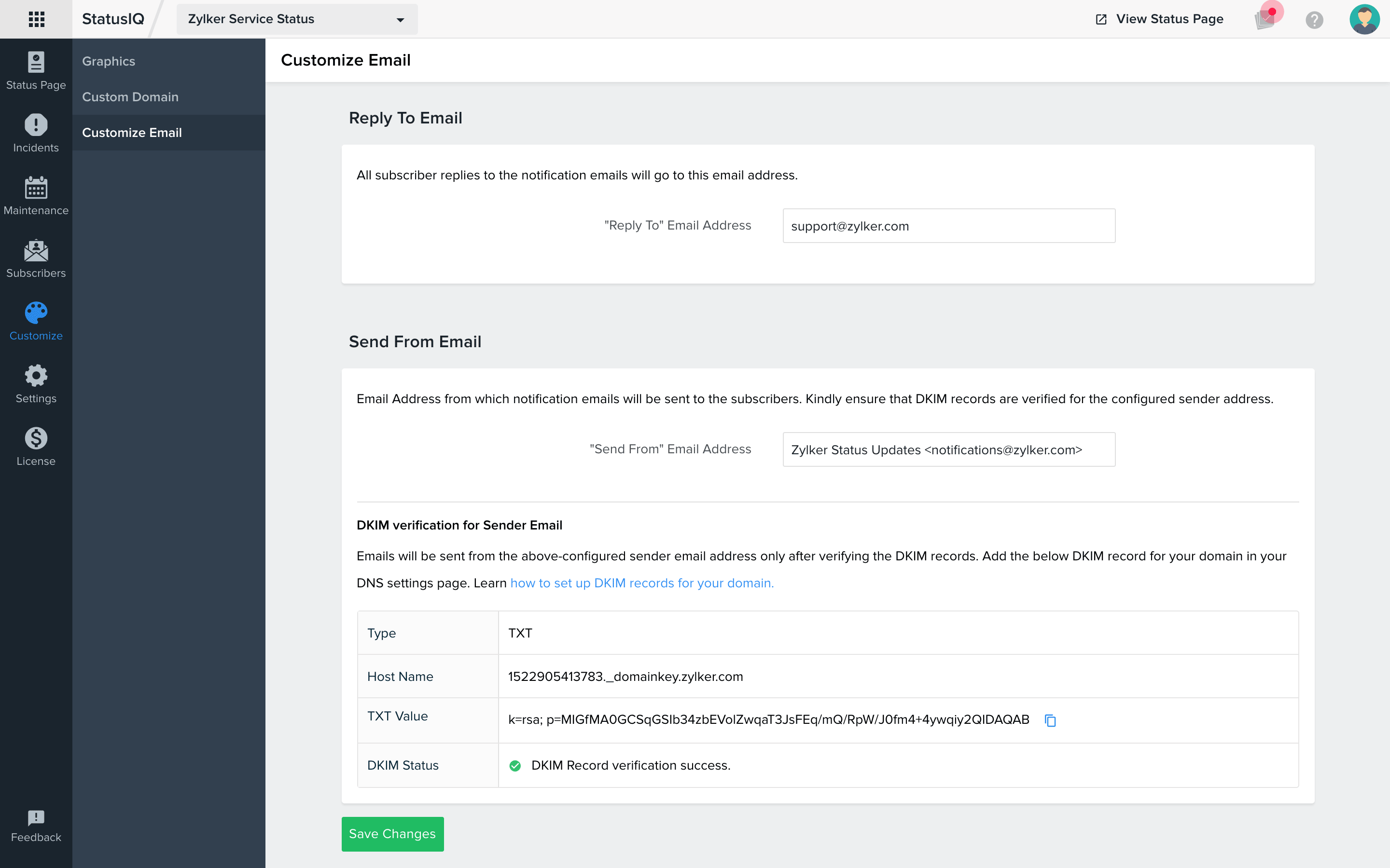 customize-email Learn how to customize mail address