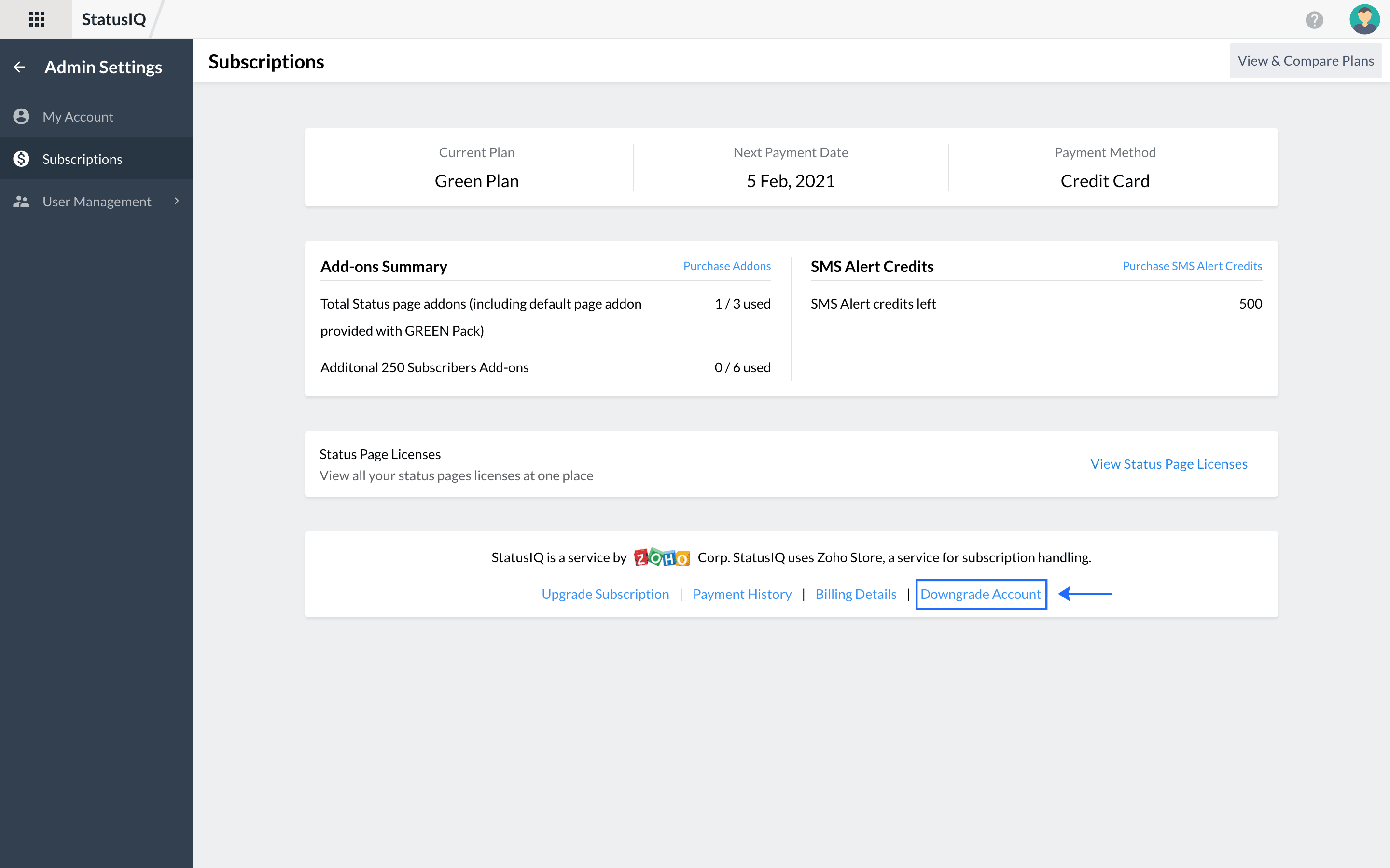 downgrade-account Learn how to downgrade your account