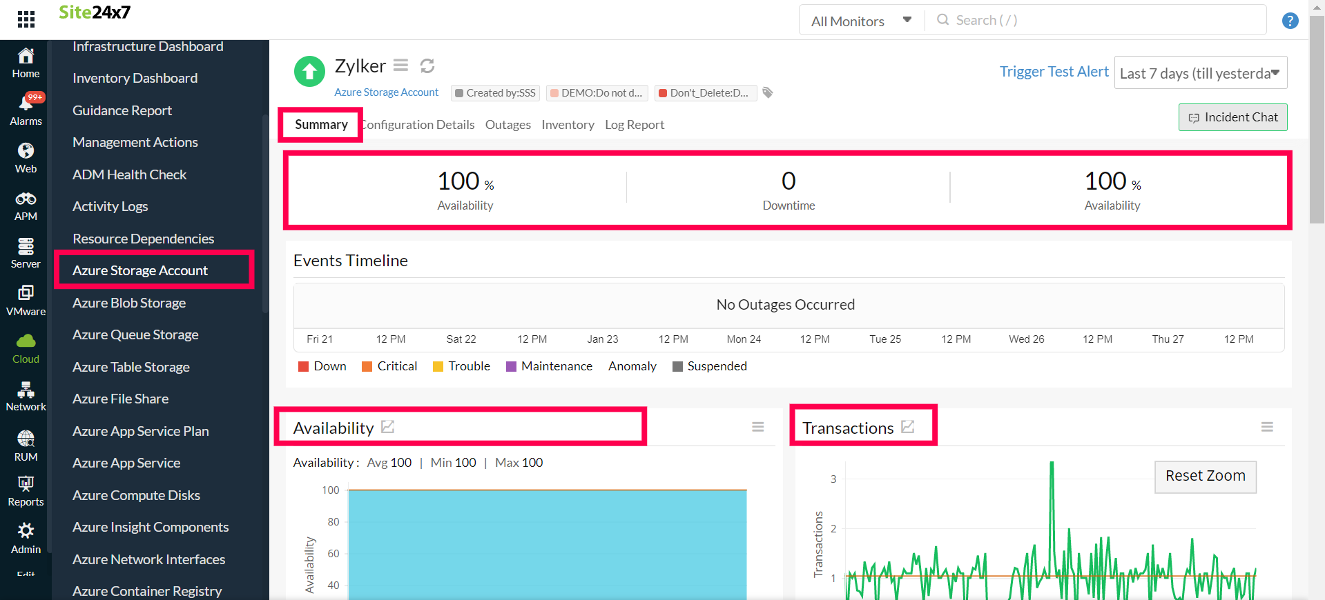 storage-account-summary Storage Account Summary