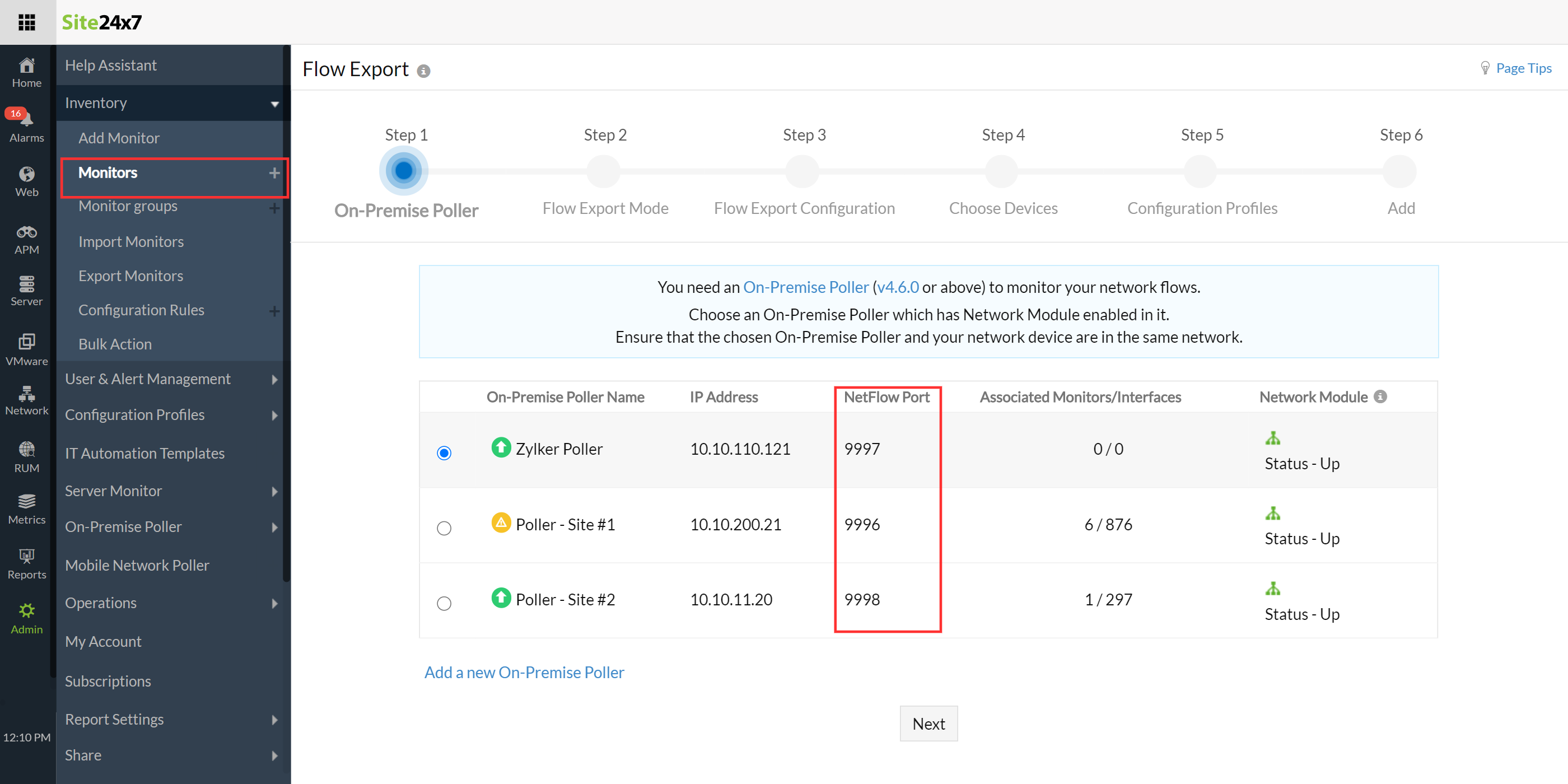 verify-port Verify On-Premise POller port