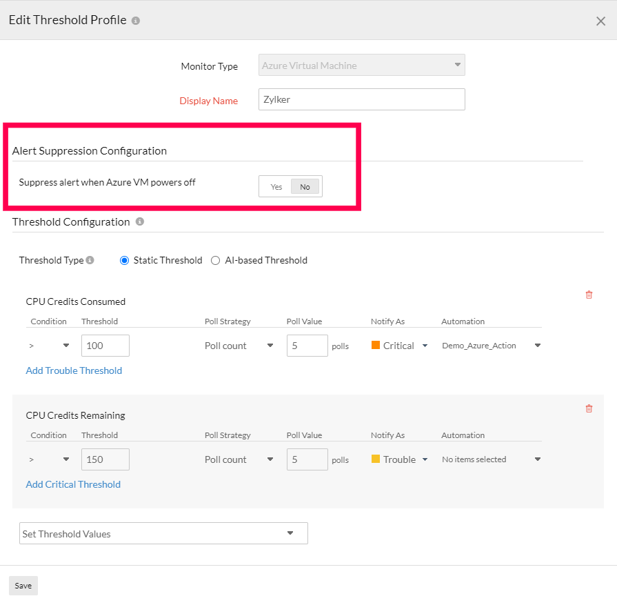 vm-alerts-suppression Alerts Suppression