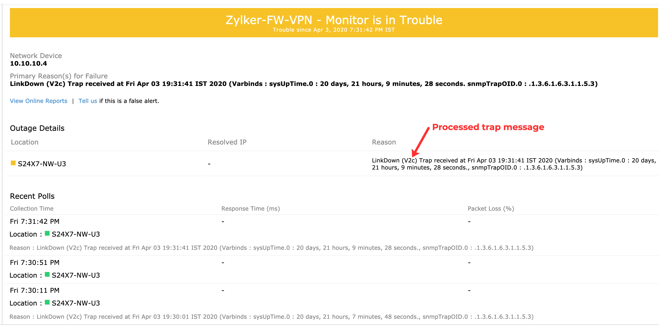 vpn-trap-mail Trap notification mail
